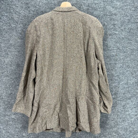 Together Blazer Women 16 Gray Button Up Collared Long Sleeve Wool Lined Pockets - Picture 2 of 7